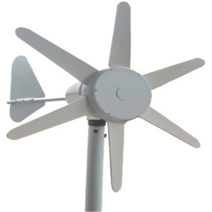 DC Wind Turbine 100W - 6 Blades with with built in controller Horizontal Axe 