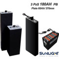 SunLight Photovoltaic Traction Battery PzS TRACTION 2V 180Ah C5, Open Type (3 PzS 180 PB) VRLA & Deep Cycle Batteries 