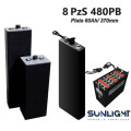 SunLight Photovoltaic Traction Battery PzS TRACTION 2V 480Ah C5, Open Type (8 PzS 480 PB) VRLA & Deep Cycle Batteries 