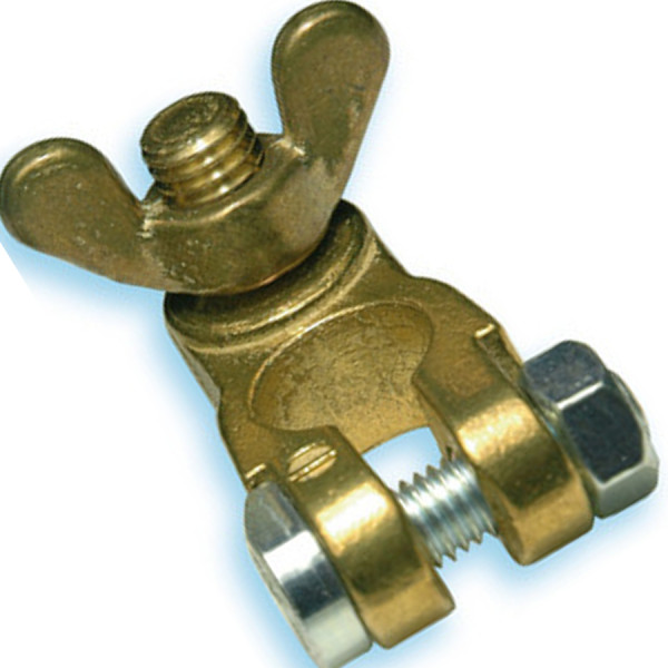 Marine Battery Terminal Negative (-) Pole bronze plated, 1 pc Battery Terminals 