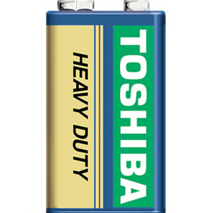 TOSHIBA Economy Line Heavy Duty Carbon Zinc Μπαταρία 9V, 1τμχ - 6F22KGG(B) SP-1U Μπαταρίες Μικροσυσκευών /Οικιακής Χρήσης
