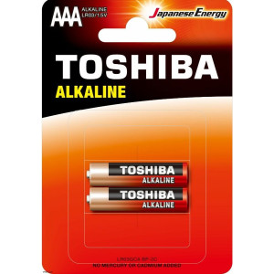 TOSHIBA Red Economy Line Αλκαλικές Μπαταρίες AAA 1.5V, 2τμχ (LR03GCA BP-2C) Μπαταρίες Μικροσυσκευών /Οικιακής Χρήσης