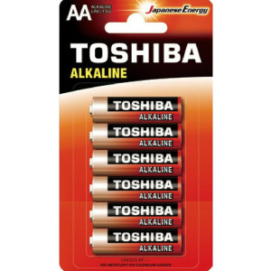 TOSHIBA Red Economy Line Αλκαλικές Μπαταρίες AA 1.5V, 6τμχ (LR6GCA BP-6C) Μπαταρίες Μικροσυσκευών /Οικιακής Χρήσης