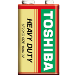 TOSHIBA Heavy Duty Carbon Zinc Μπαταρία 9V, 1τμχ (6F22KGG SP-1UJ) Μπαταρίες Μικροσυσκευών /Οικιακής Χρήσης