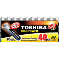 TOSHIBA VALUE PACK High Power Alkaline Batteries 1.5V AAA, 40pcs (LR03GCP MP-40) Disposable Βatteries