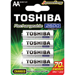 TOSHIBA Eπαναφορτιζόμενες Μπαταρίες ΑΑ Ni-MH 2600mAh 1.2V, 4τμχ (TNH-6GAE BP-4C) Μπαταρίες Μικροσυσκευών /Οικιακής Χρήσης