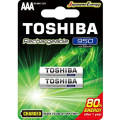 TOSHIBA Rechargeable Batteries ΑΑA Ni-MH 950mAh 1.2V, 2pcs (THN-03GAE BP-2C) Disposable Βatteries