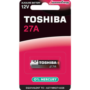 TOSHIBA Αλκαλική Μπαταρία 27A 12V, 1τμχ (27A BP-1C​) Μπαταρίες μίας Χρήσης 