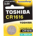 TOSHIBA Μπαταρία Λιθίου CR1616 3V, 1τμχ (CR1616 CP-1C) Μπαταρίες Μικροσυσκευών /Οικιακής Χρήσης
