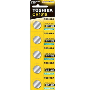 TOSHIBA Μπαταρία Λιθίου CR1616 3V, σετ 5τμχ (CR1616 CP-5C) Μπαταρίες μίας Χρήσης 