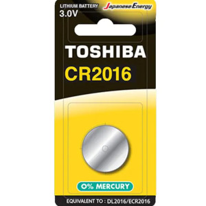 TOSHIBA Μπαταρία Λιθίου CR2016 3V, 1τμχ (CR2016 CP-1C) Μπαταρίες Μικροσυσκευών /Οικιακής Χρήσης