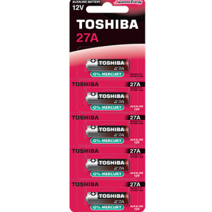 TOSHIBA Αλκαλική Μπαταρία 27A 12V, 5τμχ (27A BP-5C​) Μπαταρίες Μικροσυσκευών /Οικιακής Χρήσης