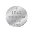 TOSHIBA Αλκαλική Μπαταρία LR43, 1τμχ (LR43 BP-1C) Μπαταρίες Μικροσυσκευών /Οικιακής Χρήσης