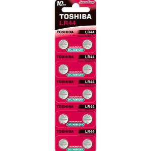 TOSHIBA Αλκαλική Μπαταρία LR44, 10τμχ (LR44 BP-10C) Μπαταρίες Μικροσυσκευών /Οικιακής Χρήσης