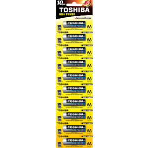 TOSHIBA High Power Αλκαλικές Μπαταρίες AA 1.5V, 10τμχ (LR6GCP BP-1X10) Μπαταρίες Μικροσυσκευών /Οικιακής Χρήσης