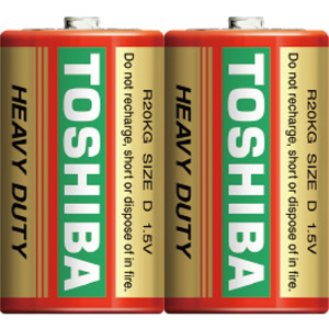 TOSHIBA Heavy Duty Αλκαλικές Μπαταρίες D 1.5V, 2τμχ (R20KG SP-2TGTE​) Μπαταρίες Μικροσυσκευών /Οικιακής Χρήσης