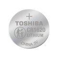 TOSHIBA Lithium Battery CR1620 3V, 5pcs (CR1620 CP-5C) Disposable Βatteries