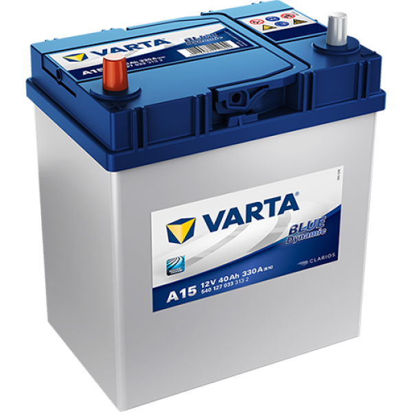 VARTA Blue Dynamic A15 Maintenance Free Battery 40AH 330EN Left + Passenger Car Batteries