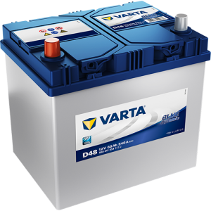 VARTA Blue Dynamic D48 Maintenance Free Battery 60AH 540EN Left + Passenger Car Batteries