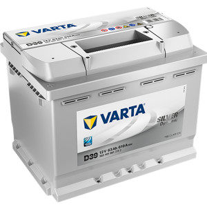 VARTA Silver Dynamic D39 Maintenance Free Battery 63AH 610EN, Left+ (563 401 061) Passenger Car Batteries