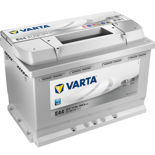 VARTA Silver Dynamic E44 Battery 12V 77AH 780EN Right + Passenger Car Batteries
