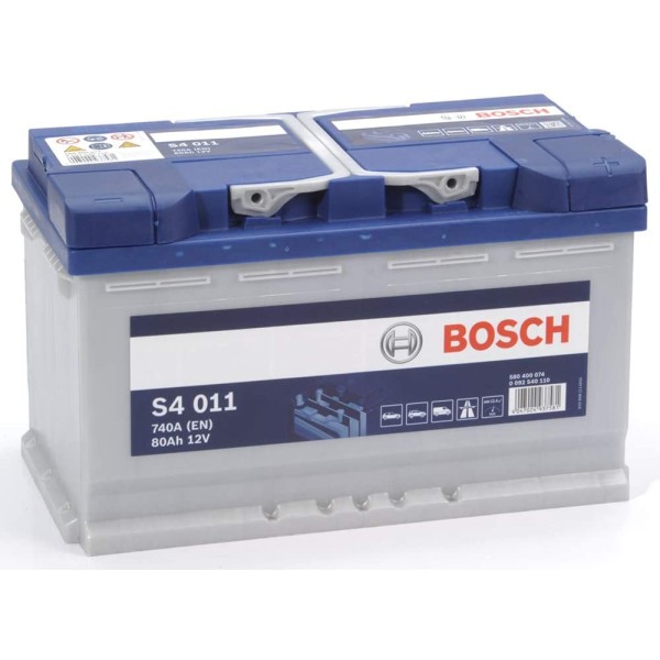 BOSCH Lead Acid Maintenance Free Battery  80AH 7400EN Right +  Passenger Car Batteries