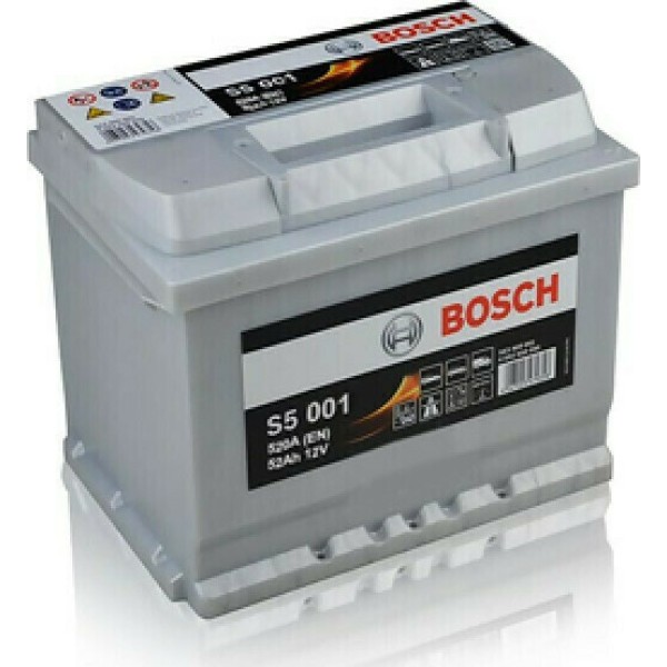 BOSCH Lead Acid Maintenance Free Battery  52AH 520EN Right + For European Cars