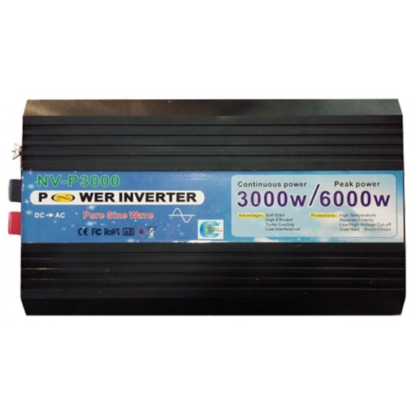 Inverter-Αντιστροφέας Καθαρού Ημιτόνου 3000W/6000W - 24V Αντιστροφείς (Inverters)